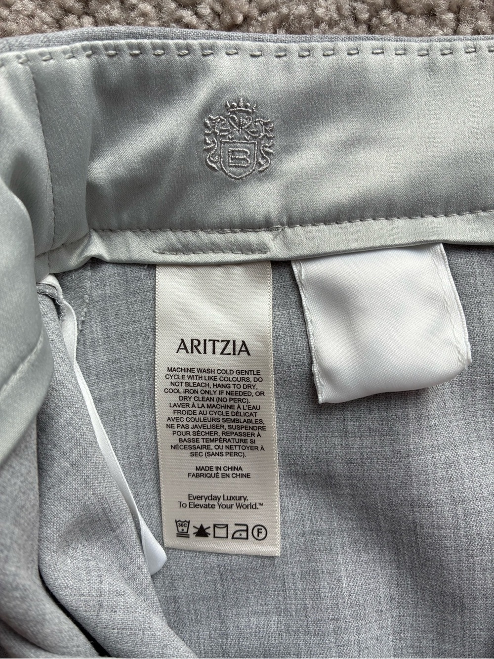 Babaton Happy Hour Skirt Grey Wrap Pocket Mini Skirt - Picture 9 of 14
